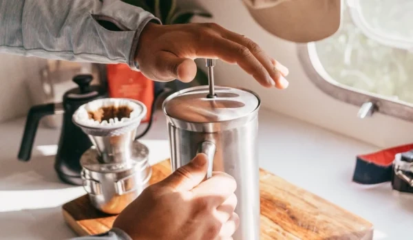 Inside a real working kitchen