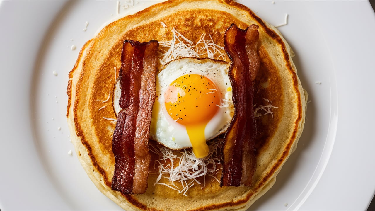 Savory Buckwheat Pancakes with Egg & Bacon Recipe: Fluffy & Golden B…