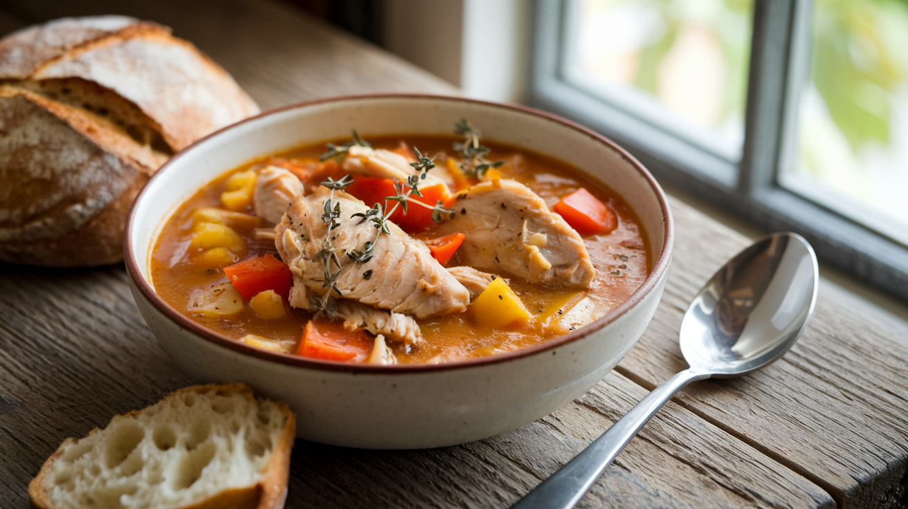 One-Pot Chicken and Vegetable Stew Recipe: Rich & Hearty Comfort Bowl