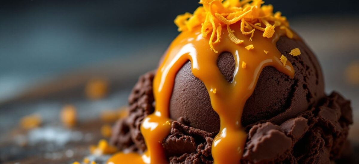 Schokoladeneis mit Orangen-Sauce: Ein köstliches Dessert-Rezept 🍊🍫