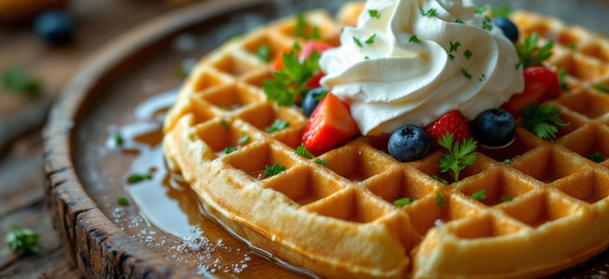 Old-Fashioned Waffles (No Yeast) 🧇 Recipe: Crispy & Golden Perfection