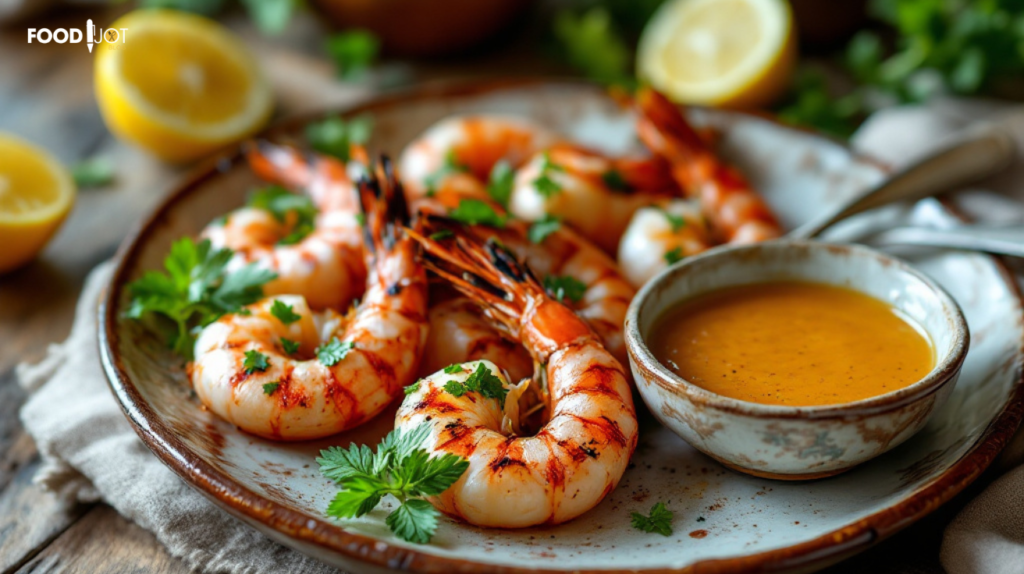 Gegillte Gambas und Garnelen mit maurischer Sauce: Ein festliches Geschmackserlebnis