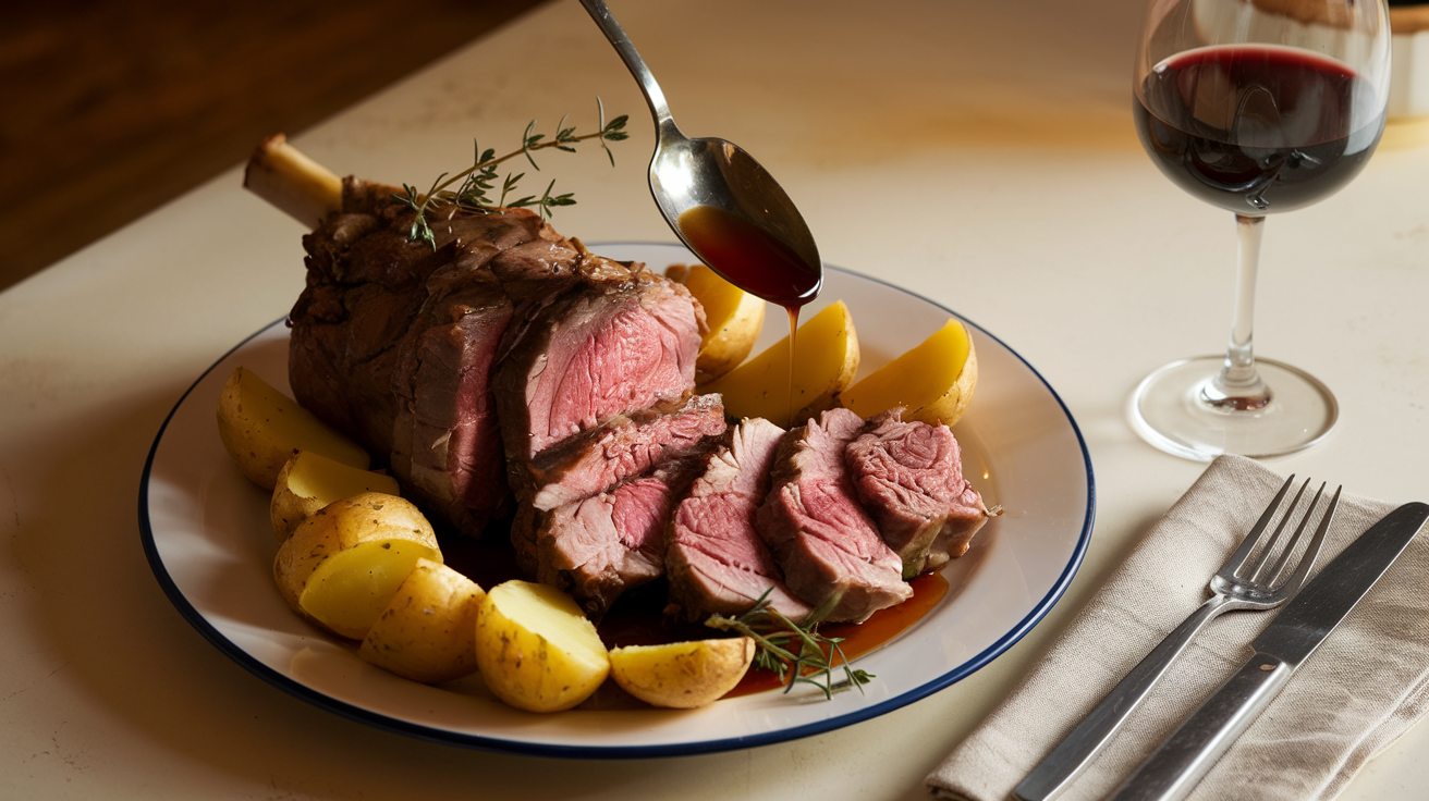 Leg of Lamb Braised in Braillouse Style Recipe: Easy & Delicious Homemade