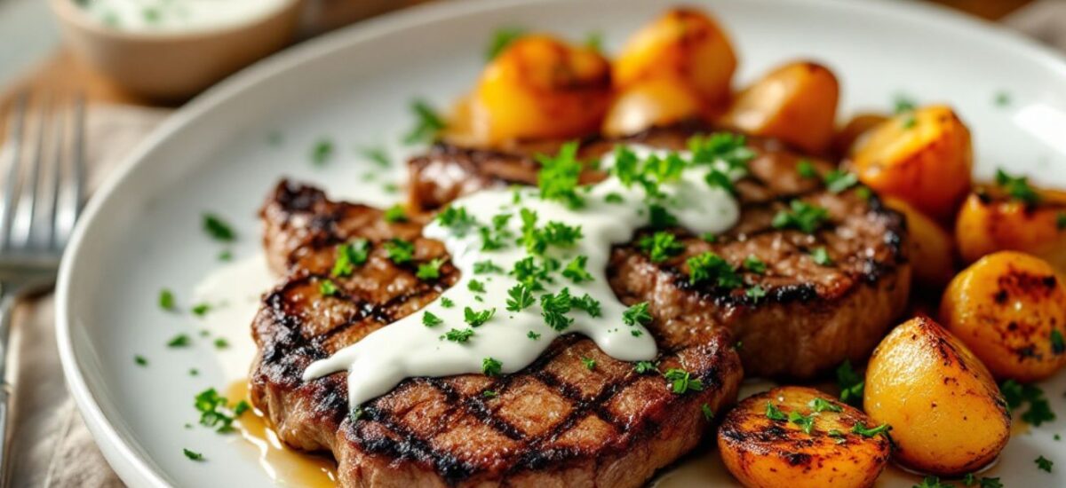 Grilled Beef with Yogurt Sauce: A Unique and Flavorful Dish 🍴