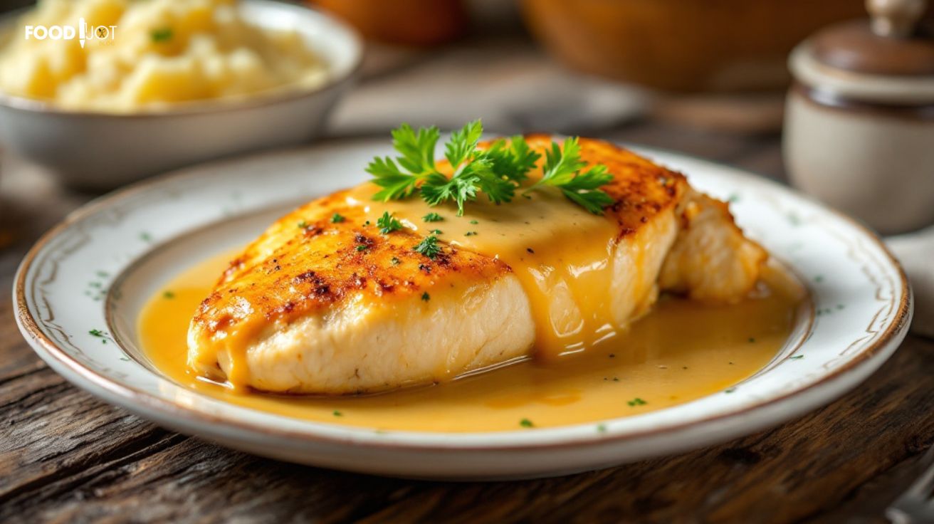 Juicy Baked Chicken Breast with Creamy Sauce – Your Go-To 🍗✨ Recipe: Jui…
