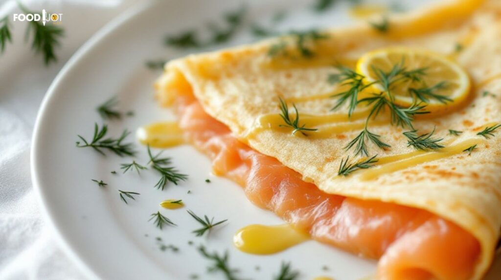 French Crêpes: with Smoked Salmon and Lemon Sauce 🥞