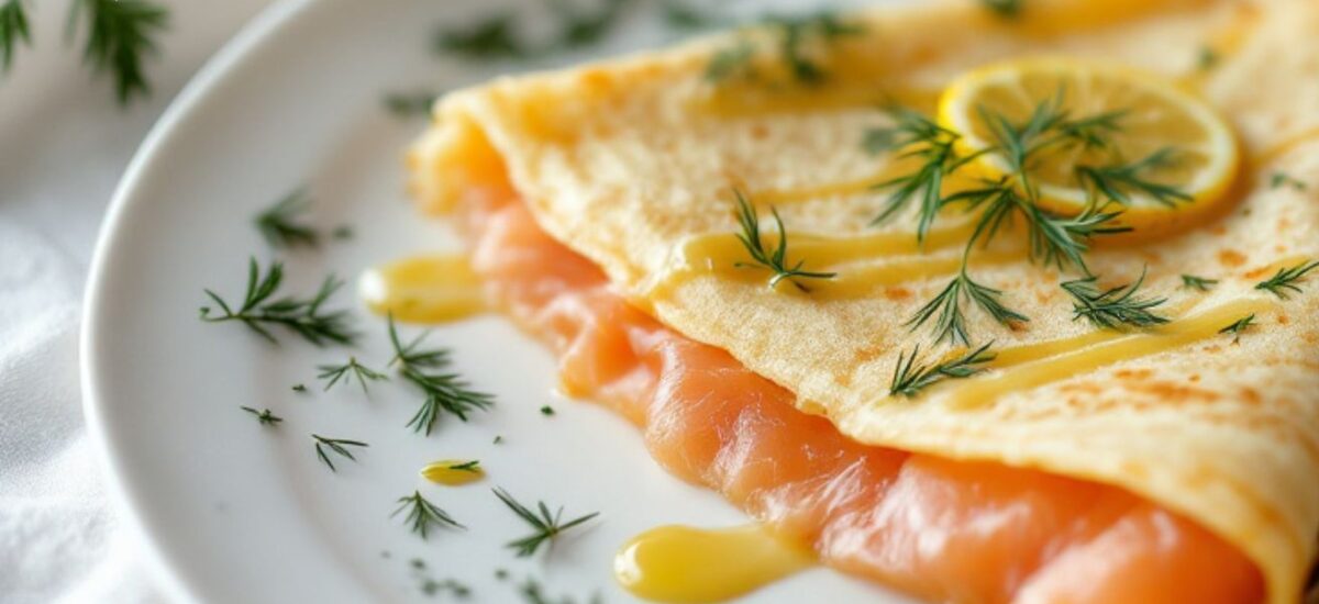 French Crêpes: with Smoked Salmon and Lemon Sauce 🥞