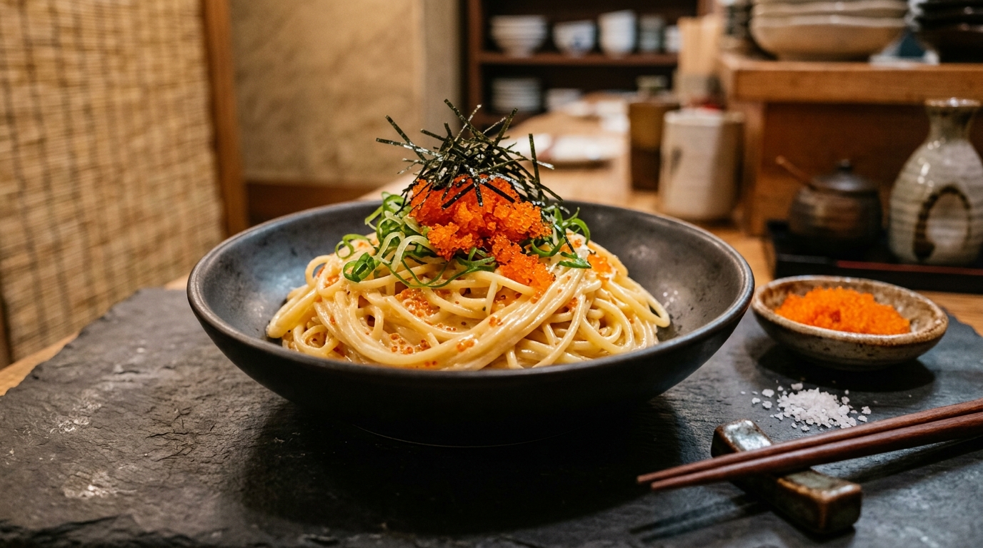 Anatomy of tobiko varieties: natural orange, green wasabi, black squid ink, and yellow yuzu flying fish roe