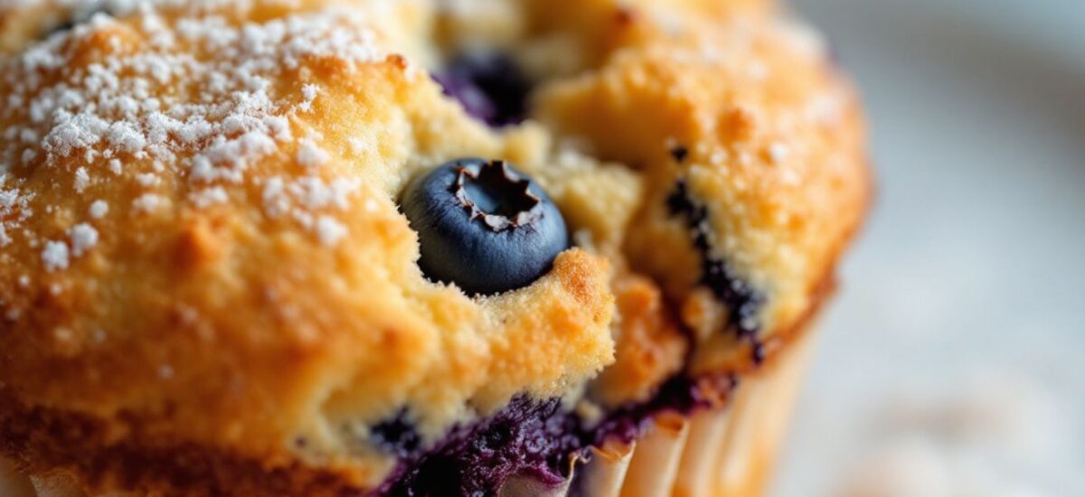 Blueberry Muffin – Soft, Moist & Bursting with Berries! Recipe: Fluf…