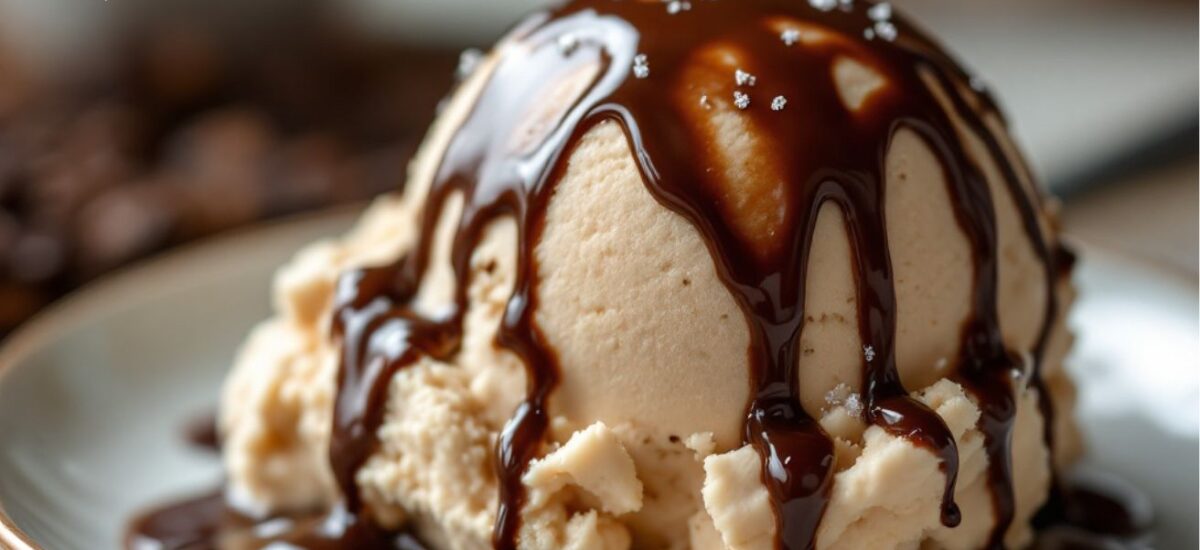 Coffee Ice Cream with Chocolate Sauce: A French Delight for Home Chefs