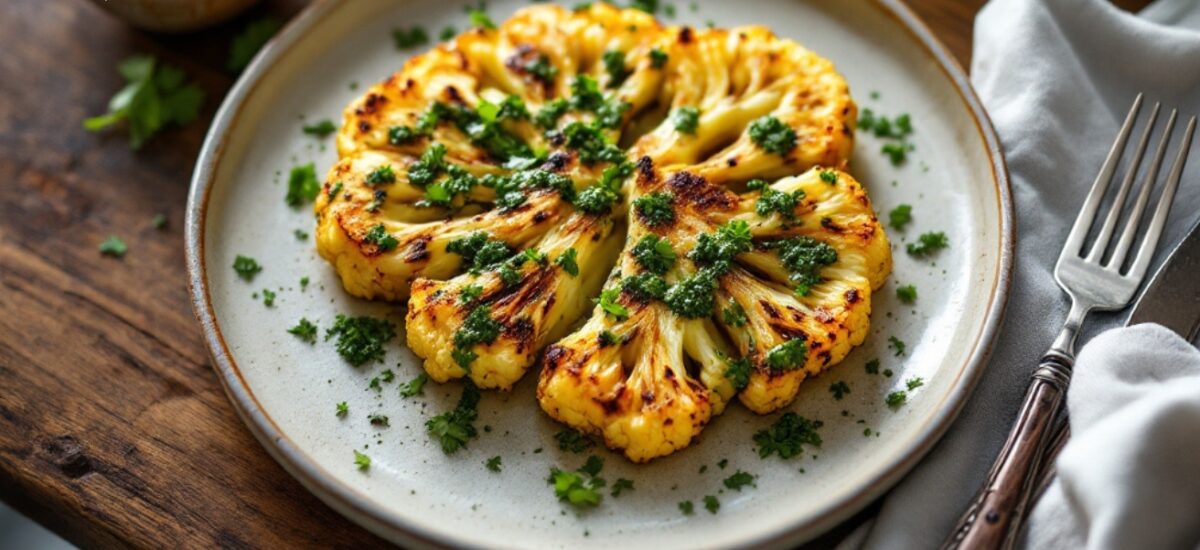 Roasted Cauliflower Steaks with Chimichurri – A Plant-Based Delight Reci…