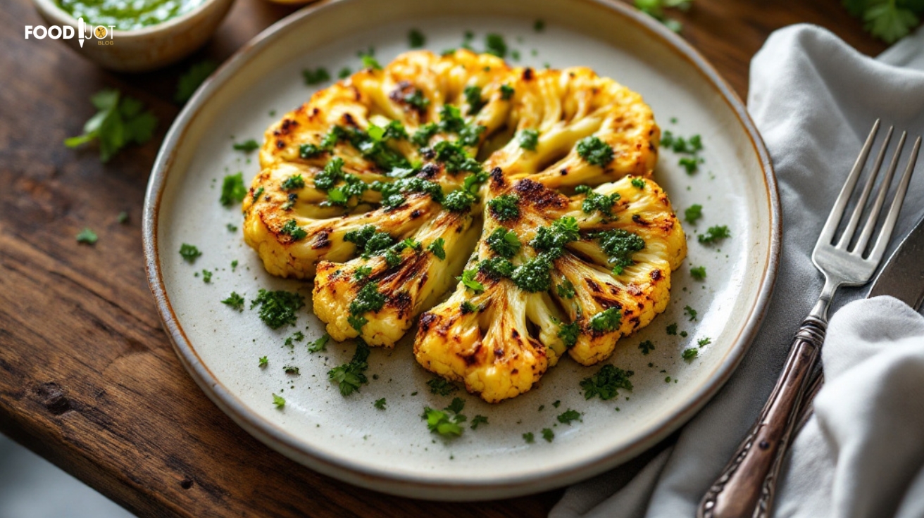 Roasted Cauliflower Steaks with Chimichurri – A Plant-Based Delight Reci…