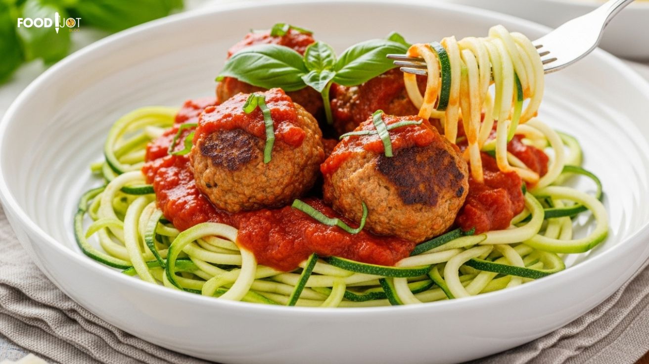 Whole30 Italian Meatballs with Zucchini Noodles (Gluten-Free & Low-C…