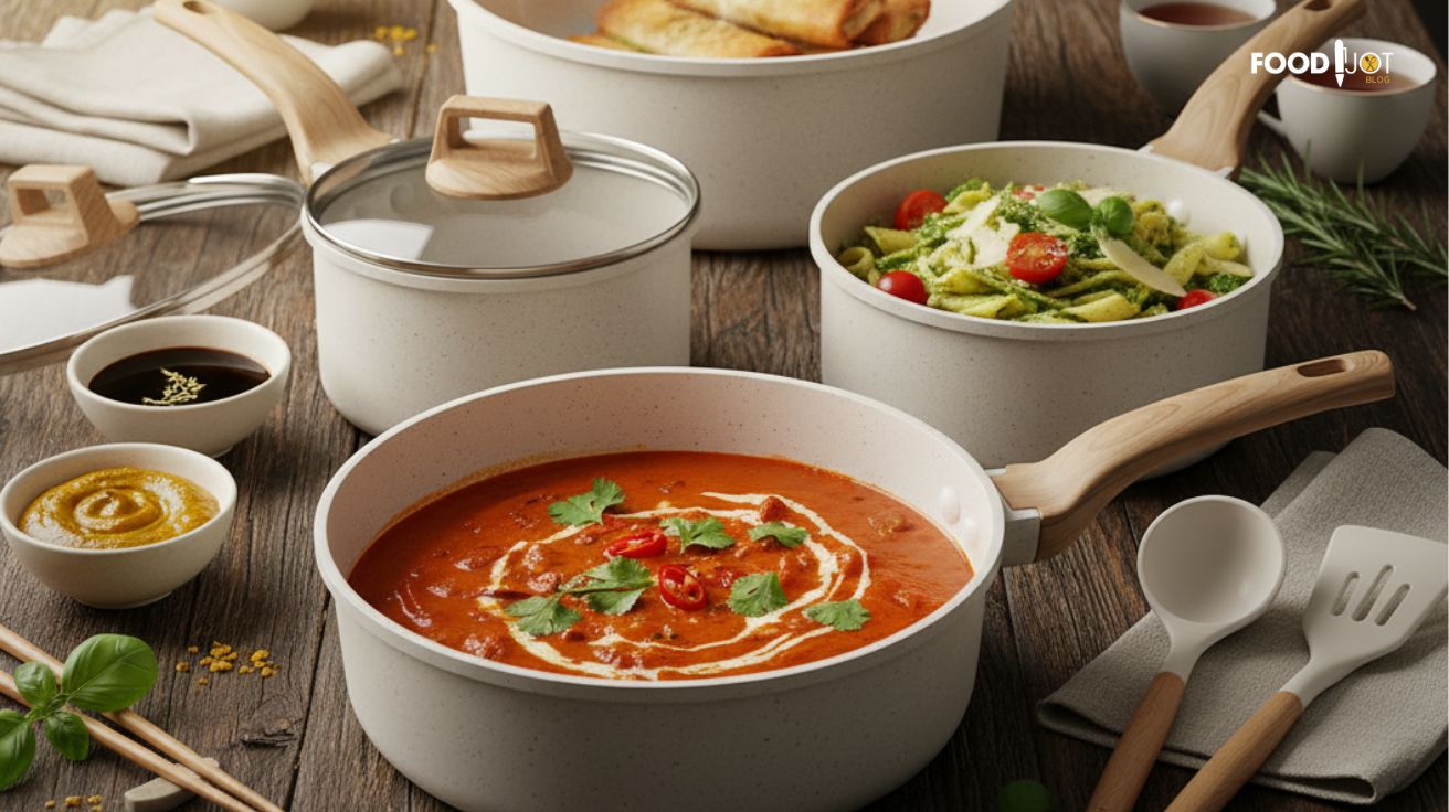 Carote 14-Piece Nonstick Pots & Pans Set for Induction Cooktops