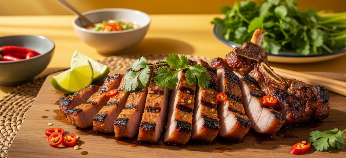 Côtelettes de Porc Vietnamiennes à la Citronnelle