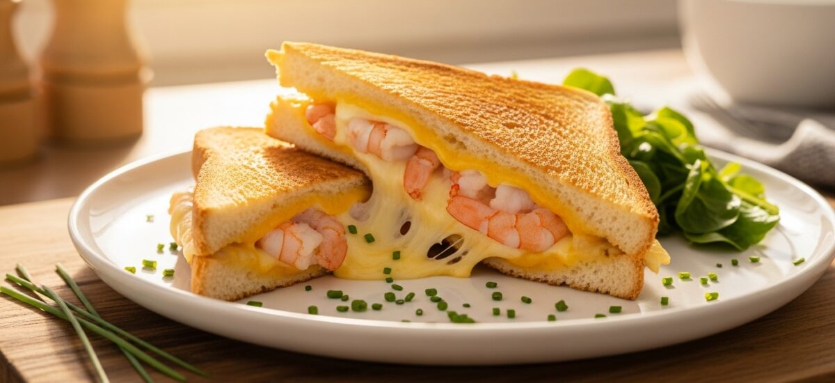 Irresistible Shrimp Grilled Cheese Sandwich: A Quick & Cheesy Delight
