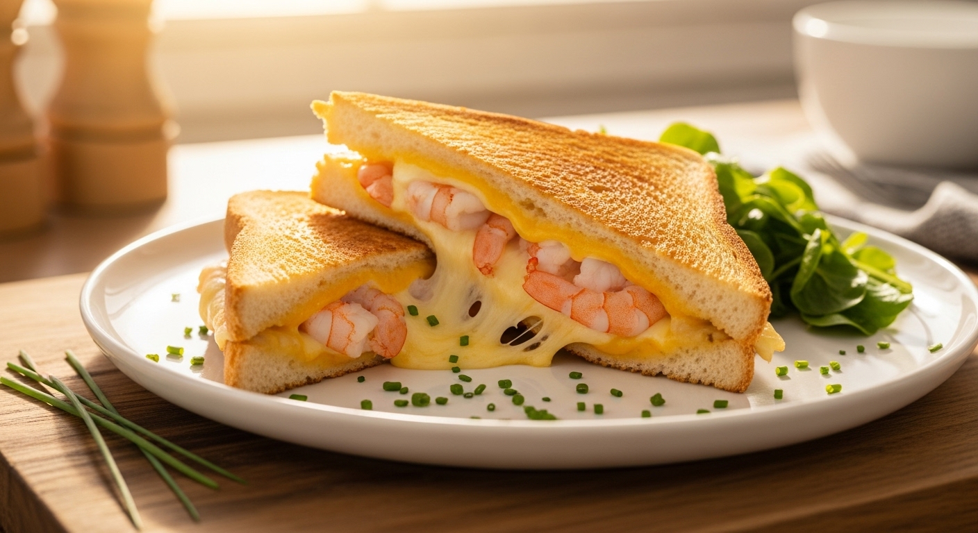 Irresistible Shrimp Grilled Cheese Sandwich: A Quick & Cheesy Delight