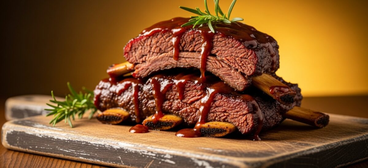 Slow Cooker Barbequed Beef Ribs