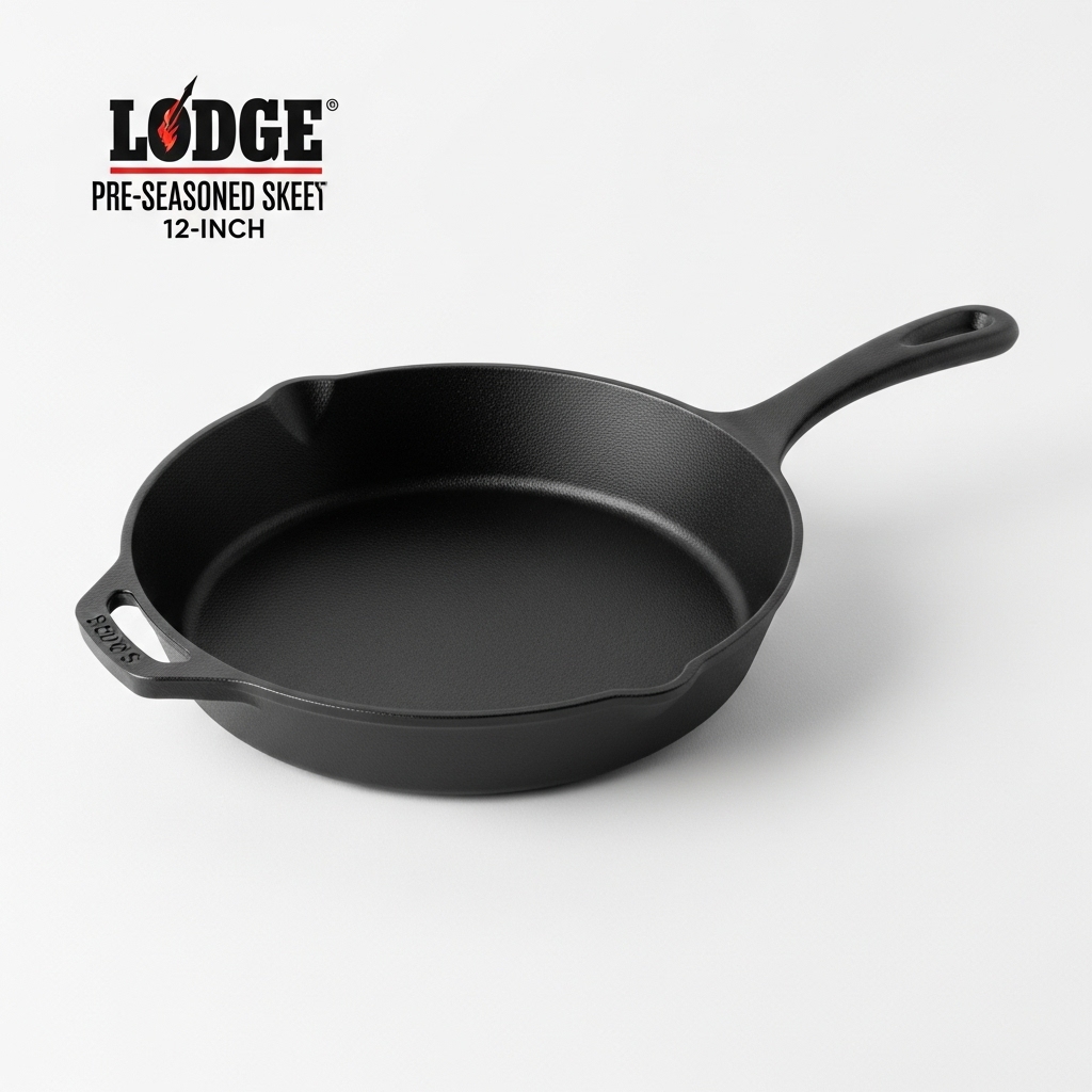 Lodge Pre-Seasoned Cast Iron Skillet, 12-Inch