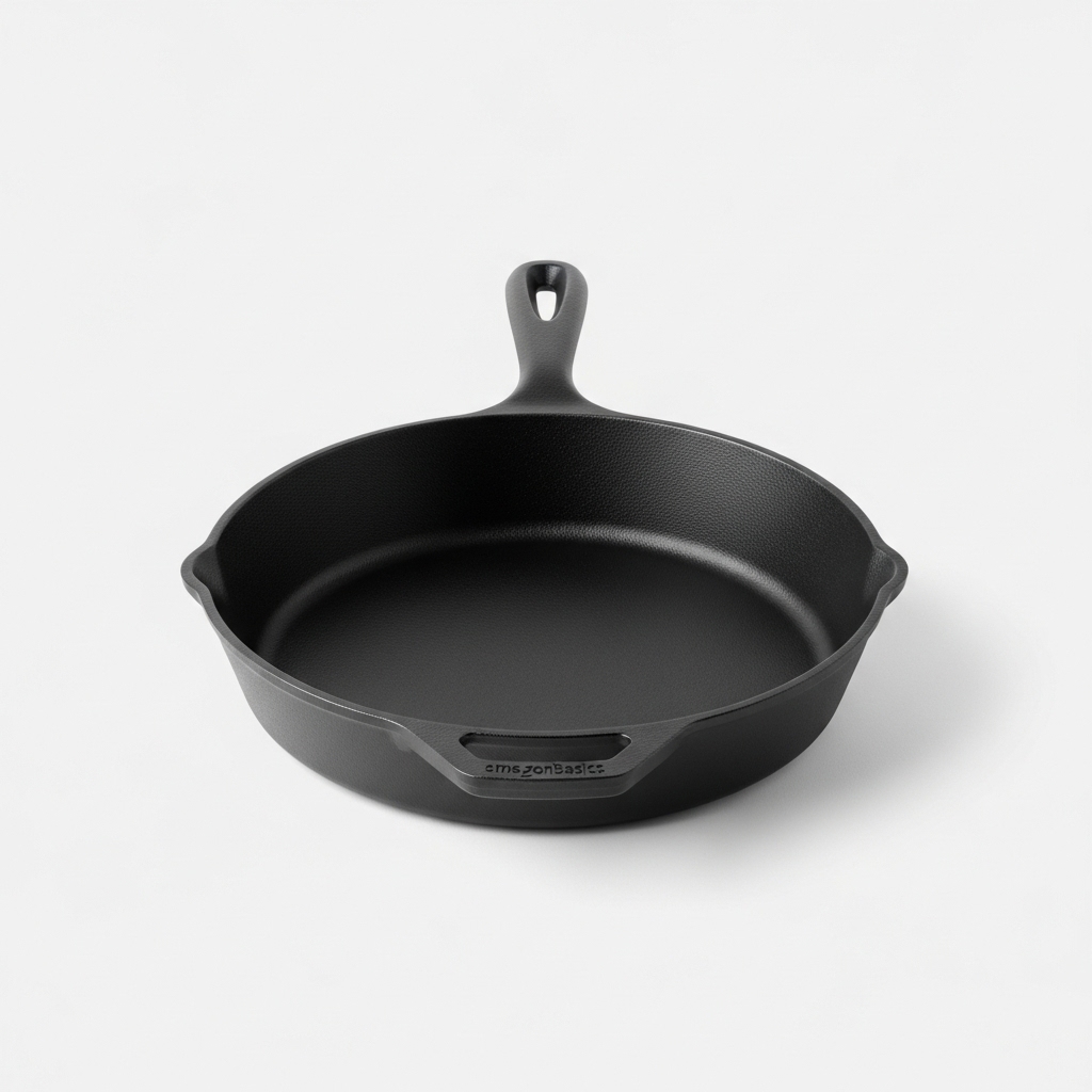 AmazonBasics Pre-Seasoned Cast Iron Skillet