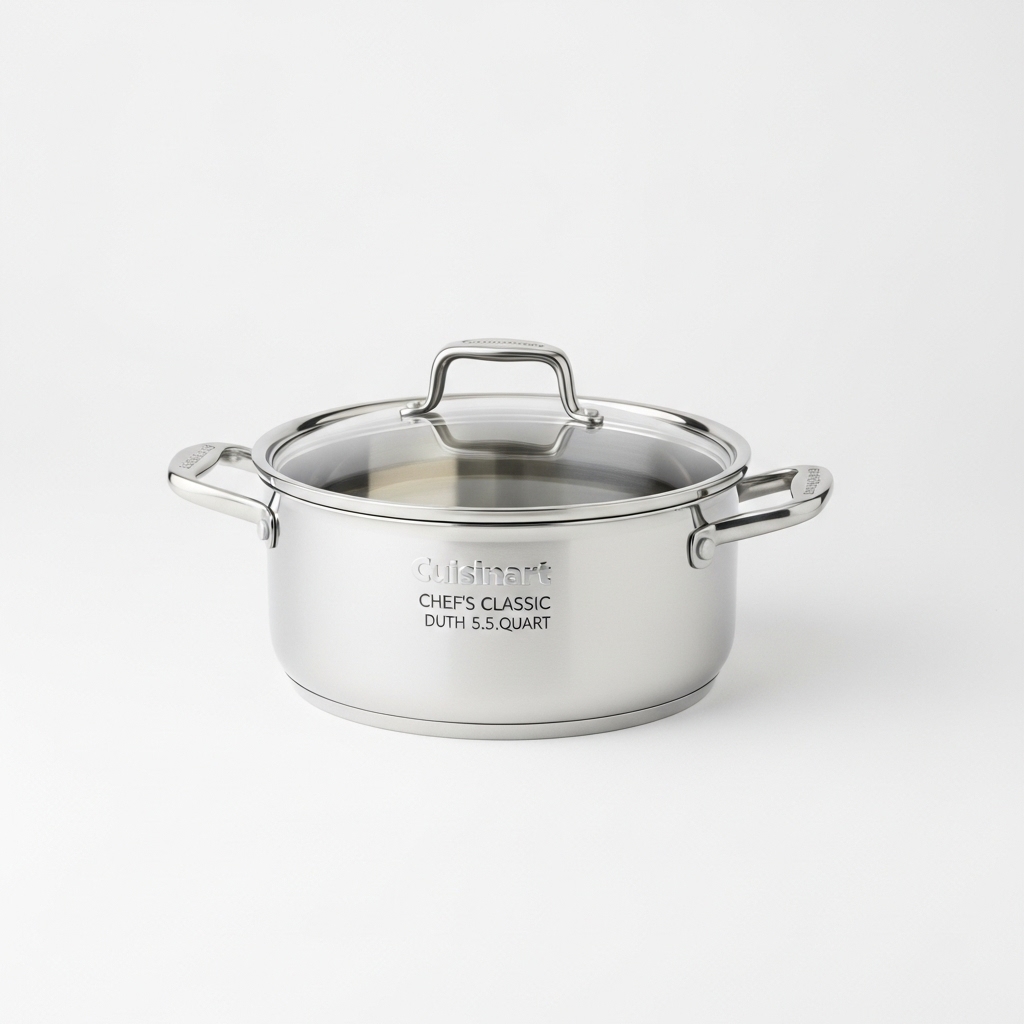 Cuisinart Chef's Classic Stainless 5.5-Quart Dutch Oven