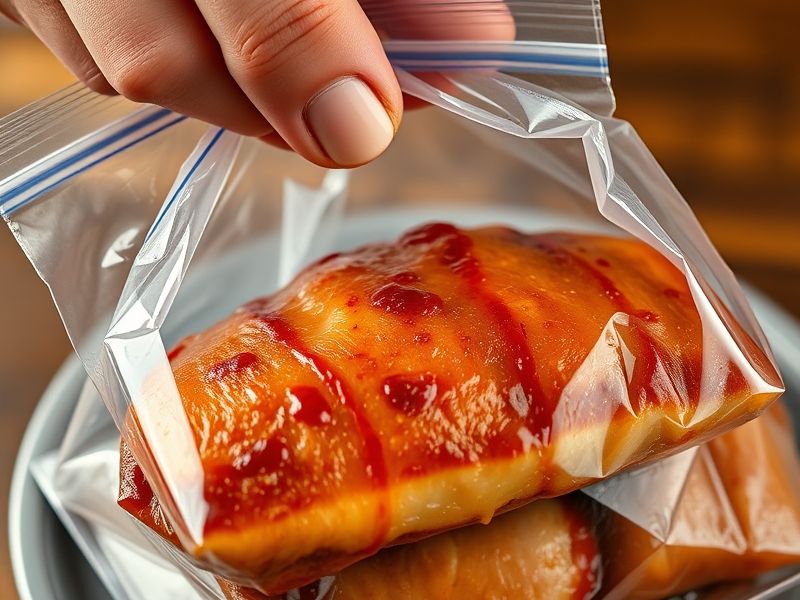 Gros plan des côtelettes de porc grillées reposant sur une assiette, recouvertes de papier aluminium.