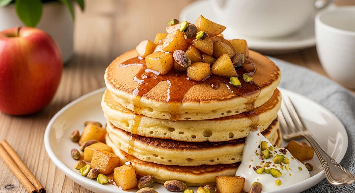 Baghrir Pancakes with Brown Butter Spiced Apples Recipe: Fluffy & Golden…