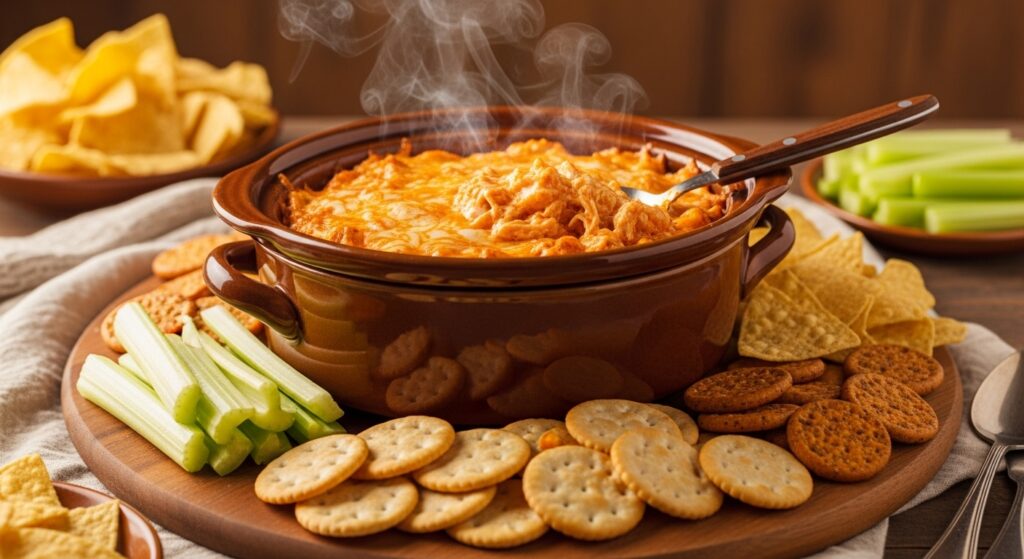 Ultimate Creamy & Spicy Buffalo Chicken Dip (Slow Cooker Method) Recipe…