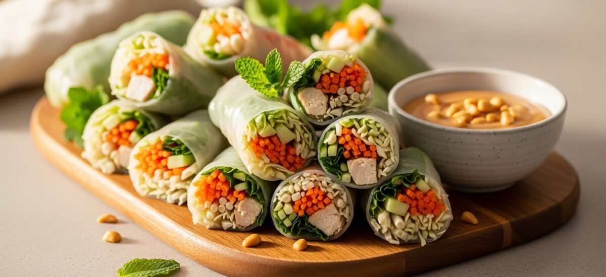 Lemongrass Chicken Rice Paper Rolls Recipe: Juicy & Flavorful Every Time