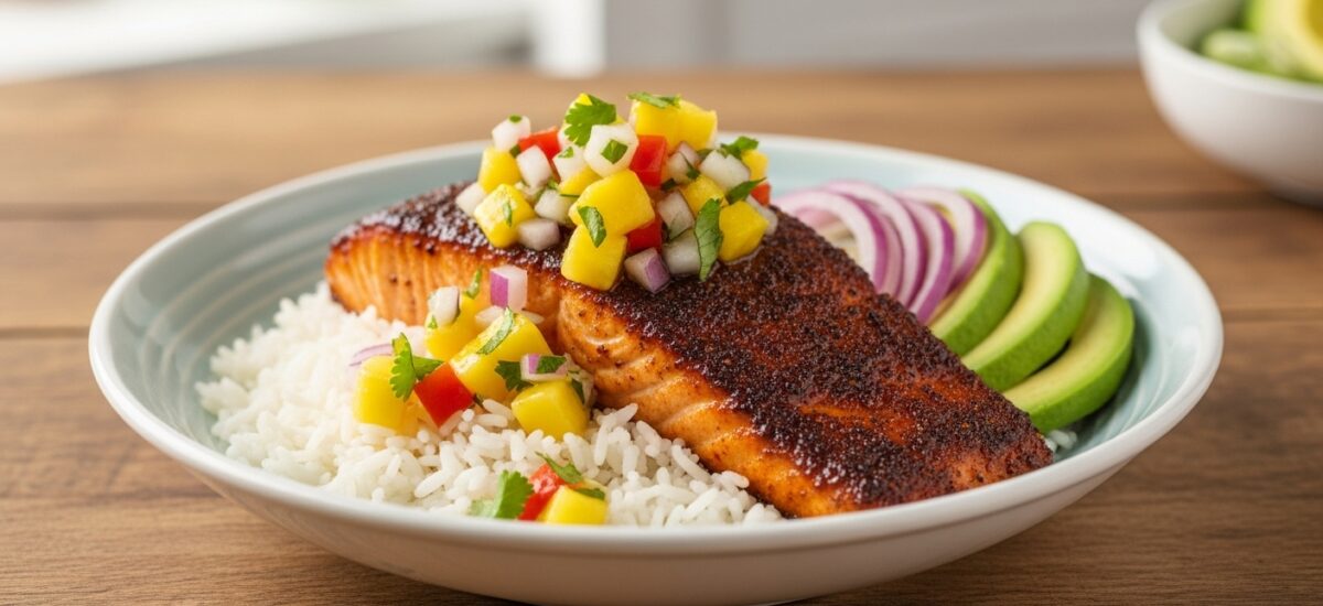 BBQ Salmon Bowls Recipe: Perfectly Cooked Flaky Salmon