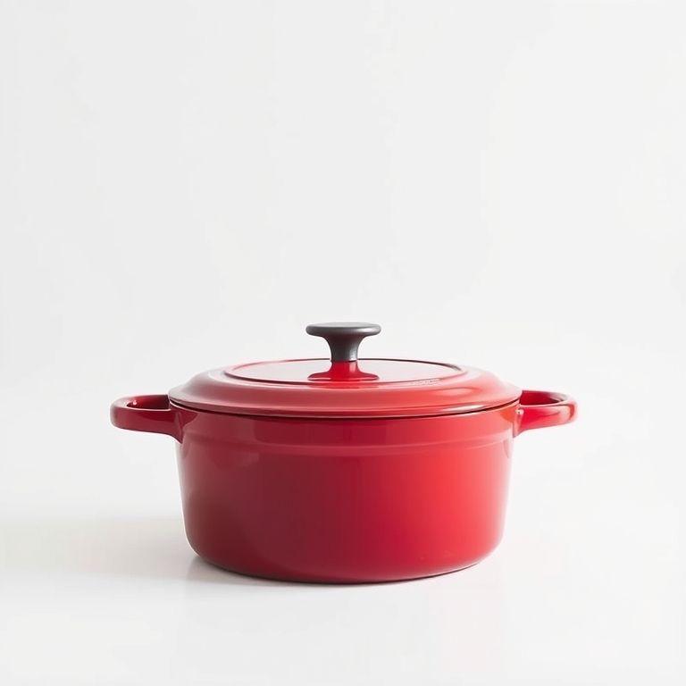 Lodge 6 Quart Enameled Cast Iron Dutch Oven, Island Spice Red