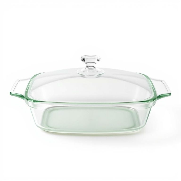 Pyrex Deep 9" x 13" Glass Casserole Dish with Lid, Sage Green