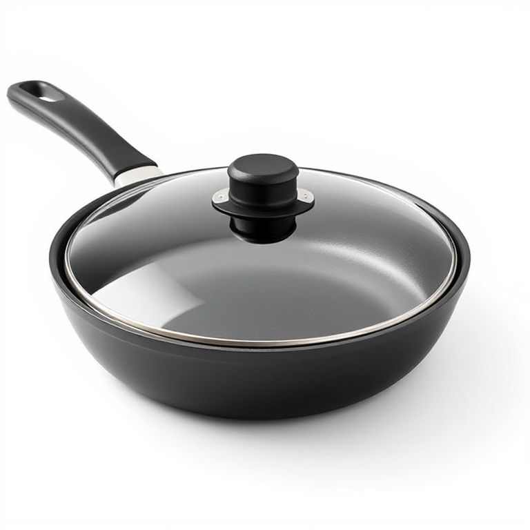 T-fal Ultimate Hard Anodized Nonstick Fry Pan With Lid, 10-Inch, Black