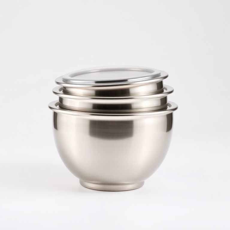 Cuisinart Stainless Steel Mixing Bowls with Lids, Set of 3