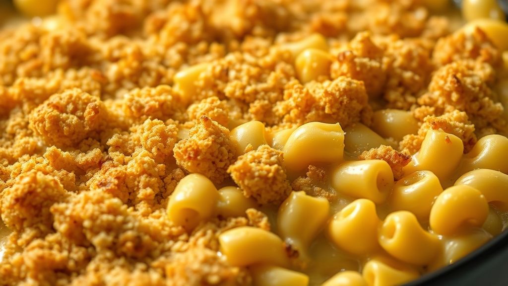 Baked mac and cheese golden top