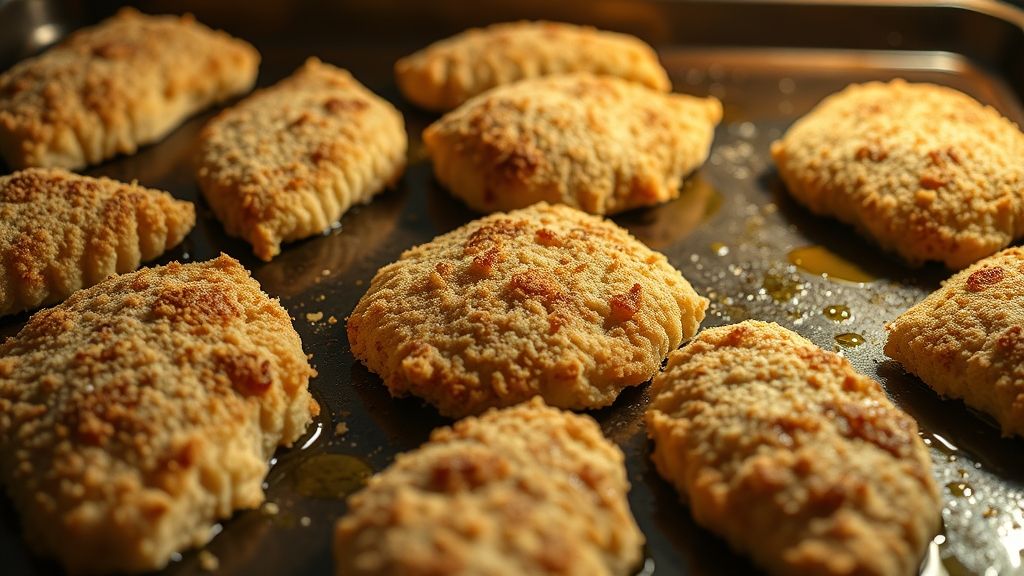 Disposer les escalopes panées sur une plaque de cuisson chaude