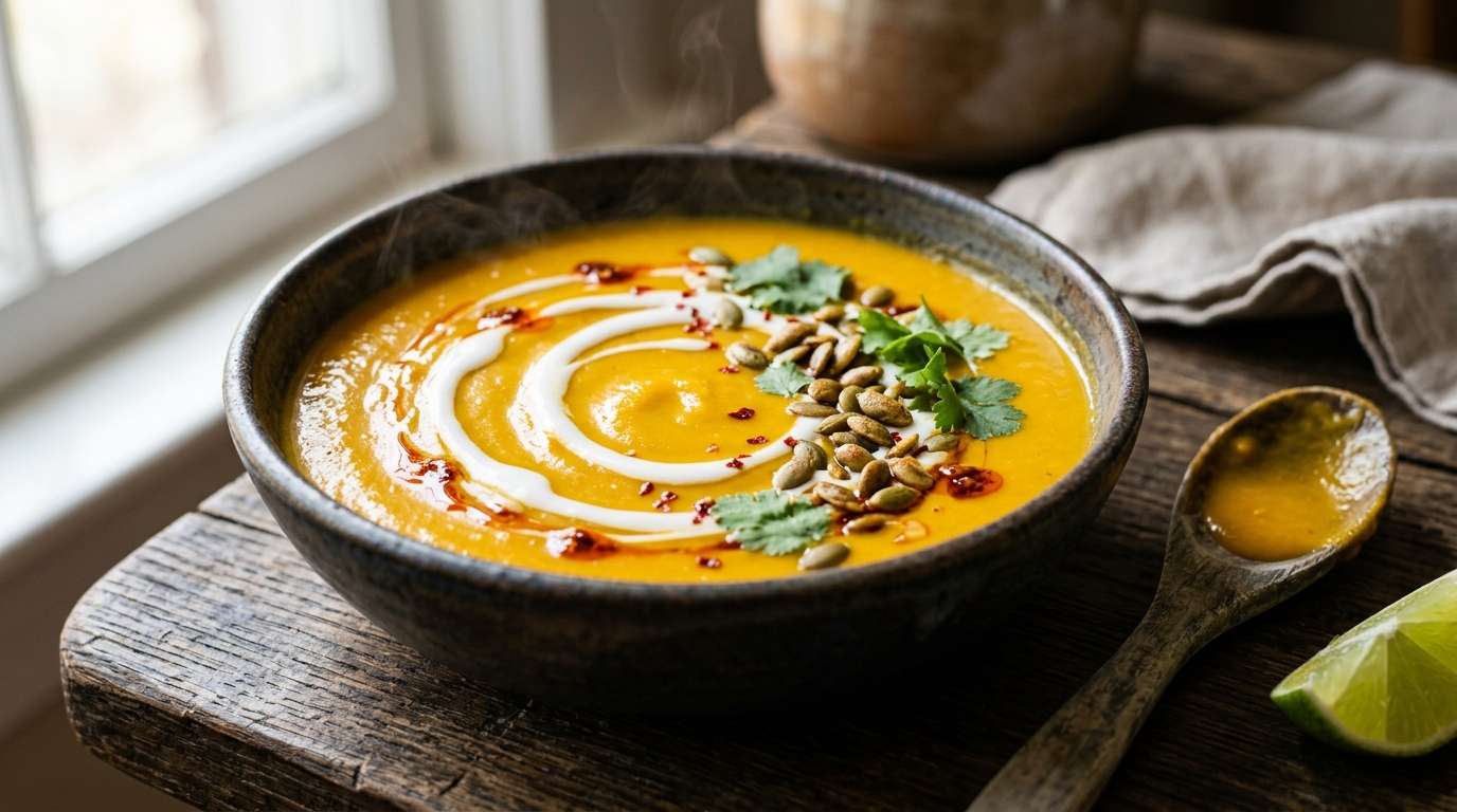 Thai Coconut Pumpkin Soup Recipe: Creamy, Aromatic & Easy (30-Min)