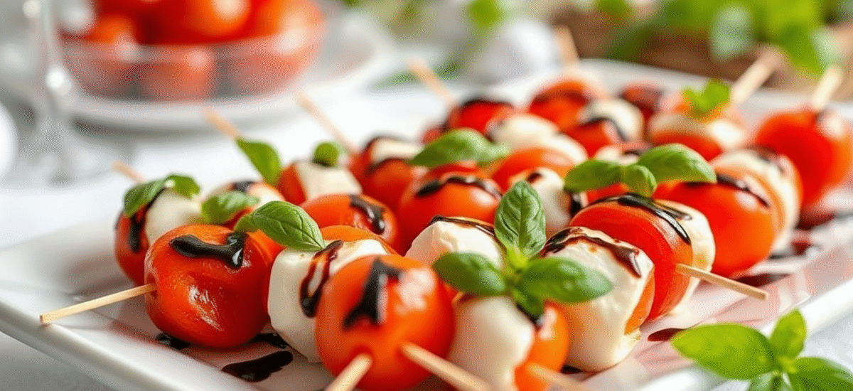 Easy Caprese Appetizer Skewers: A Burst of Italian Freshness