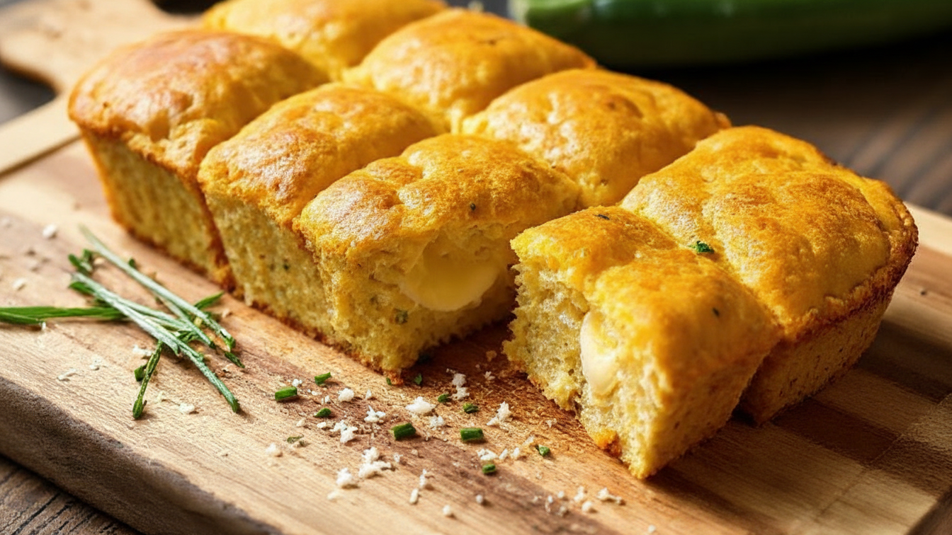 Zucchini Cheese Muffin Slab: The Easiest Savory Bake Ever!