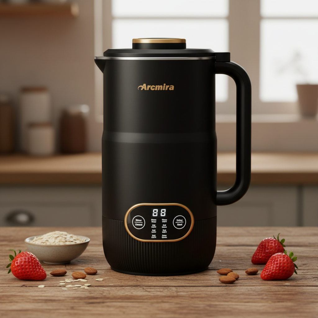Arcmira 35oz Nut Milk Maker with fresh berries and nuts