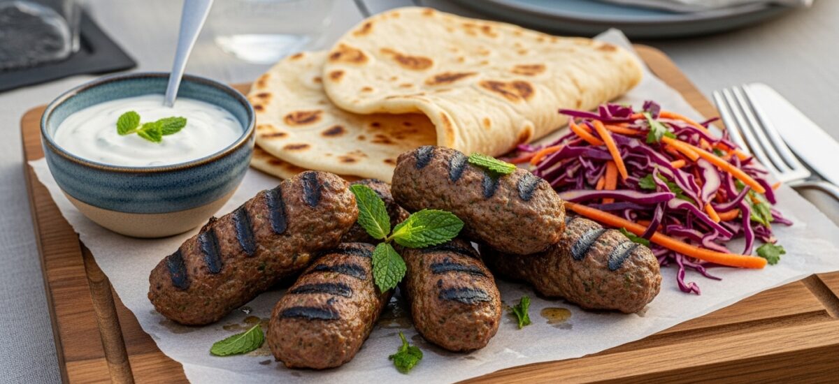 Koftas de Cordero con Salsa de Yogur