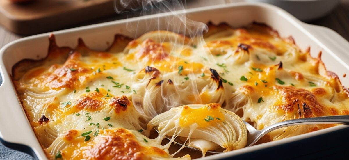 Baked Tennessee Onions with Melted Cheese Recipe: Sweet Caramelized Onion