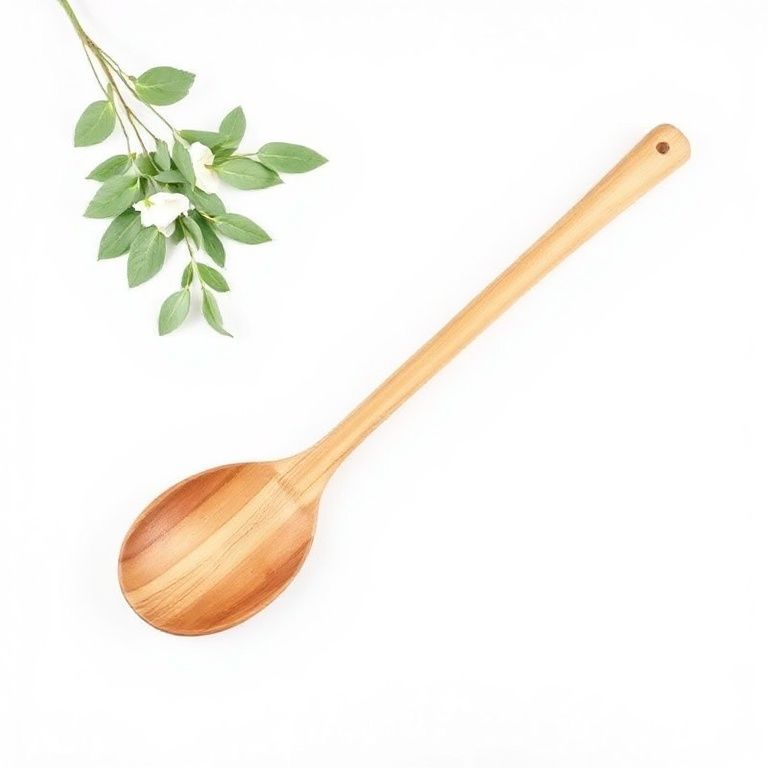 Cuchara de madera de mango largo