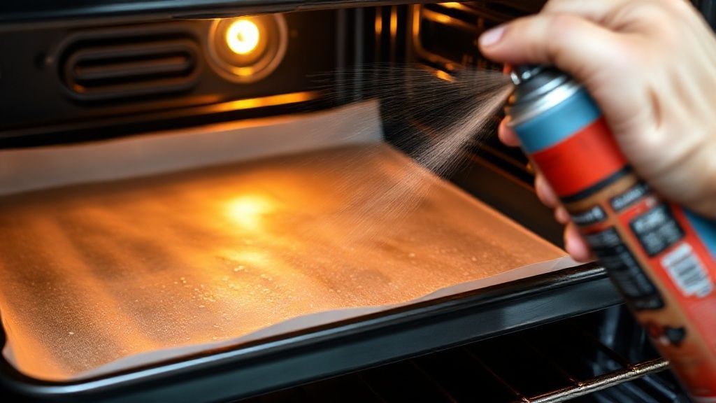 Preheating oven and greasing baking sheet