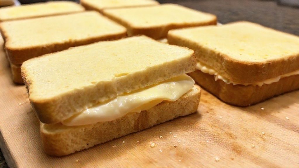 Assemblage des sandwiches Betty Crocker Cheese Dream