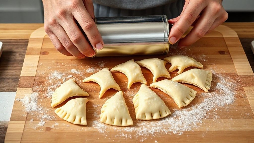 Unrolling and separating crescent dough