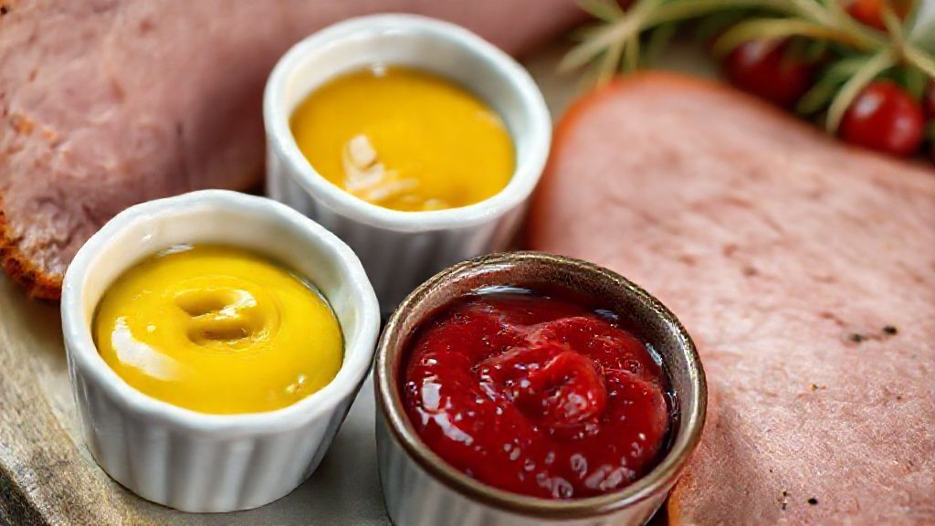 Condiments for glazed ham