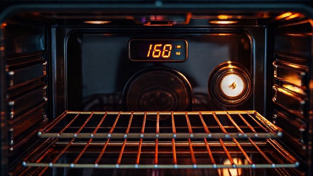 Oven preheating with rack adjusted