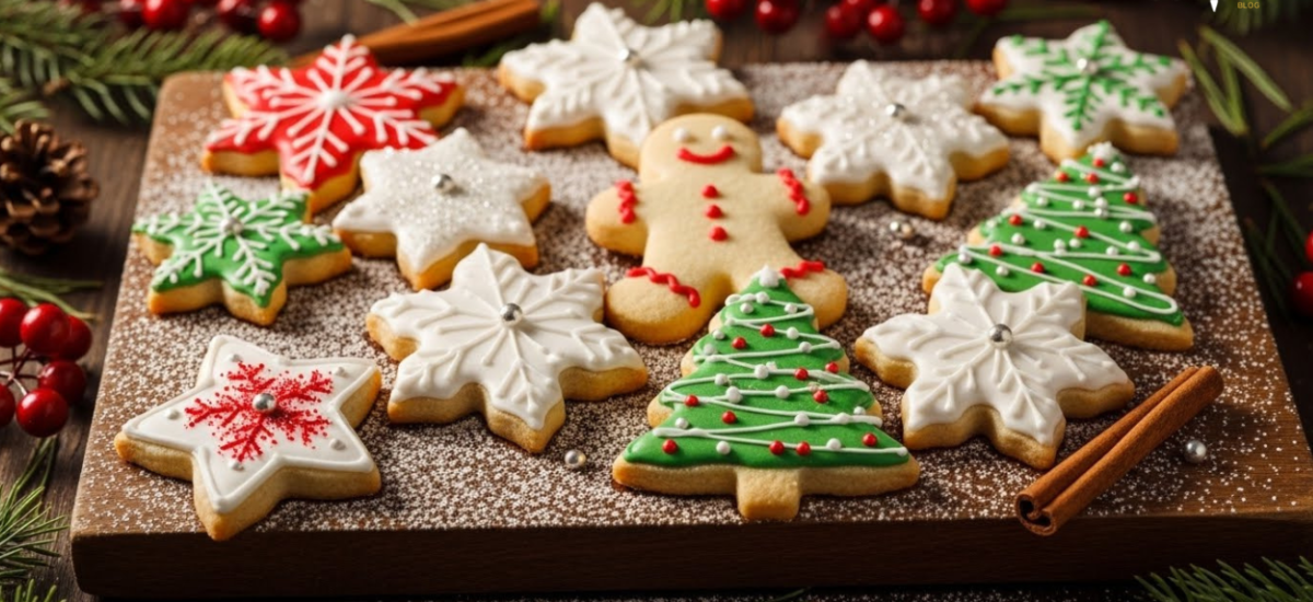 Christmas Cookies! (Vanilla Biscuits/Sugar Cookies)