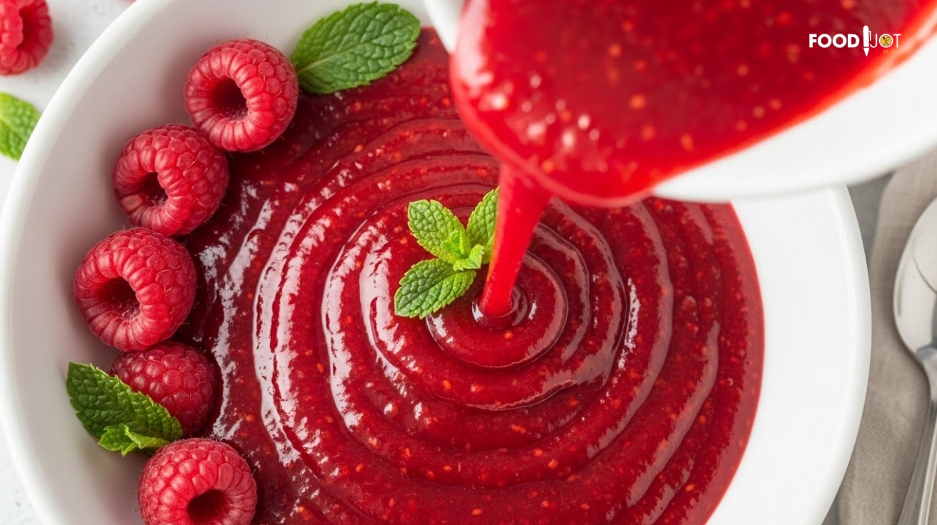 Effortlessly Elegant Raspberry Coulis: Your Go-To Dessert Sauce